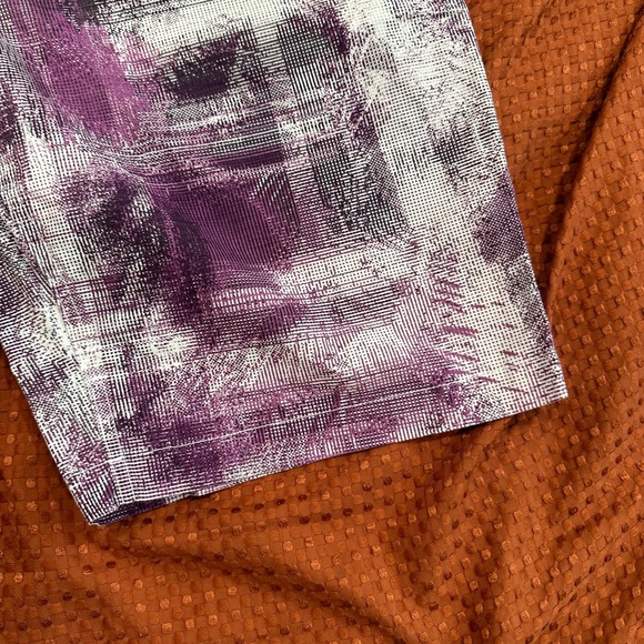 Calvin Klein Men’s Purple & White Flat Front Shorts Size: 34 Retails $70 NWOT - Picture 8 of 12